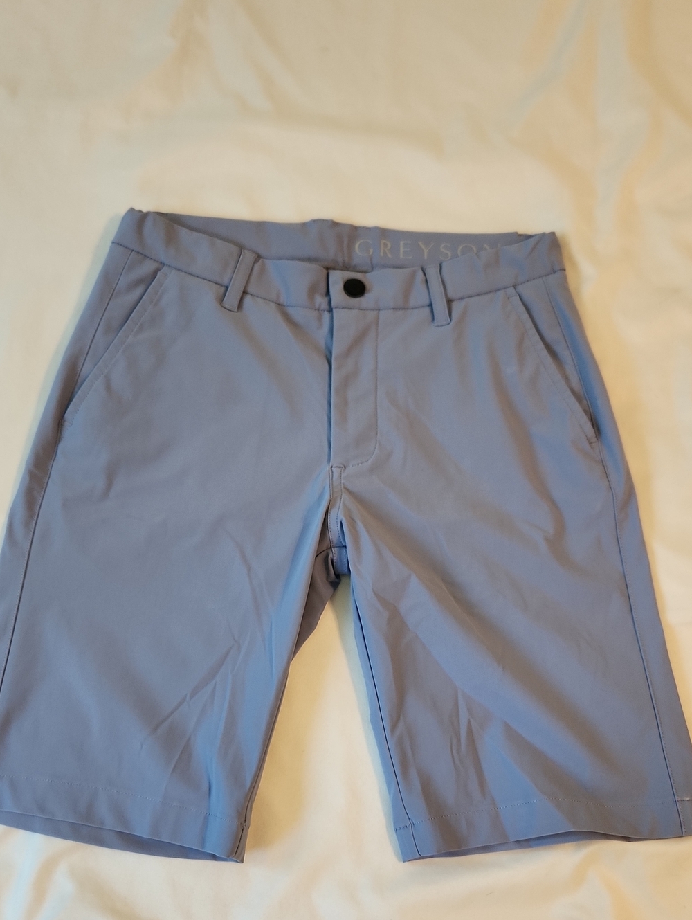 Greyson Boys Light Blue Performance Golf Shorts